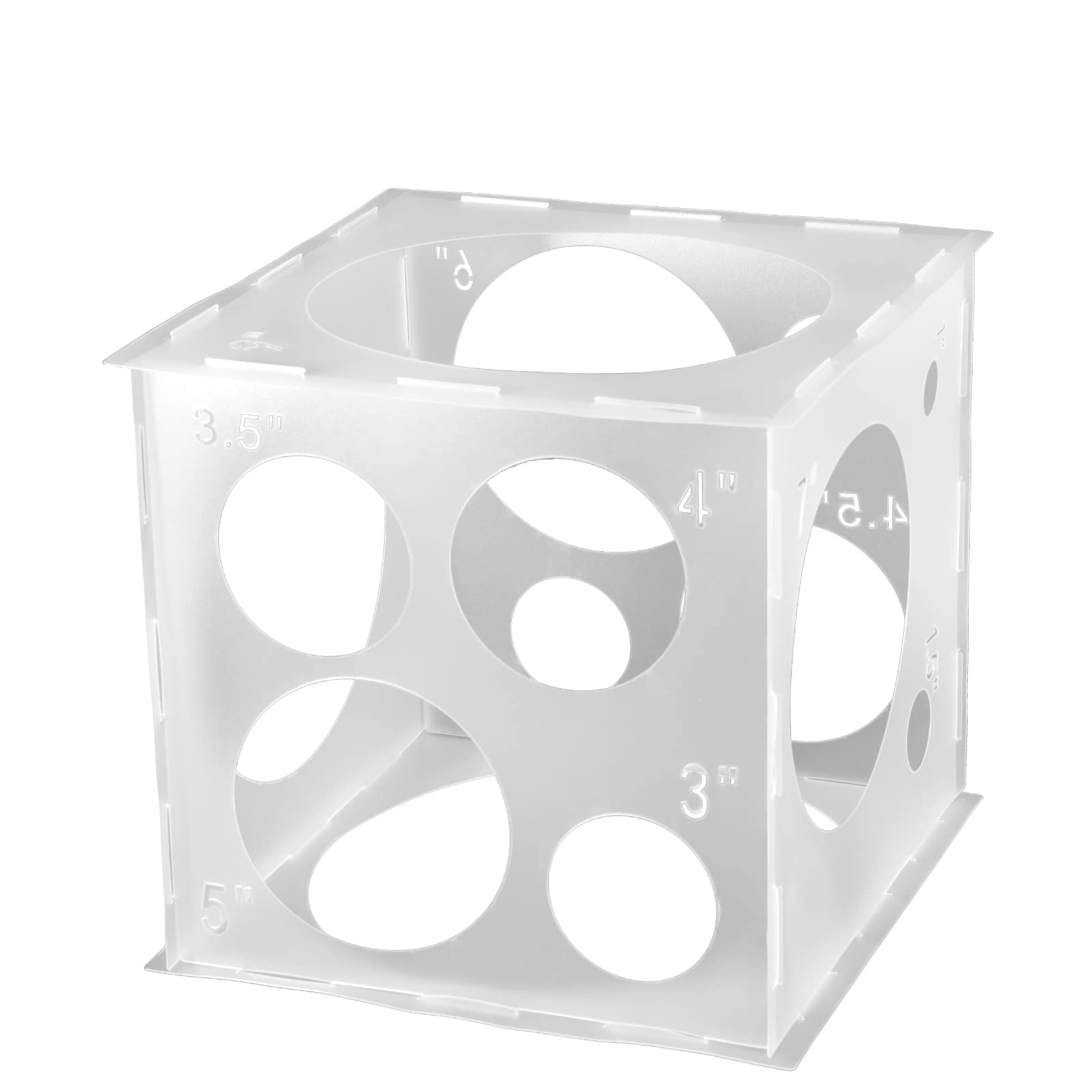  Auihiay Plastic Balloon Sizer Box Cube, Pink
